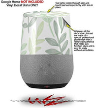 Load image into Gallery viewer, Decal Style Skin Wrap for Google Home Original - Watercolor Leaves White (Google Home NOT Included) by WraptorSkinz
