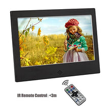 Load image into Gallery viewer, FULLBELL 7 Inch Digital Picture Frame, FU-DPF7BA with 800x480 TFT LCD Screen, Metal Case, 8GB Memory and IR Remoter (Black)
