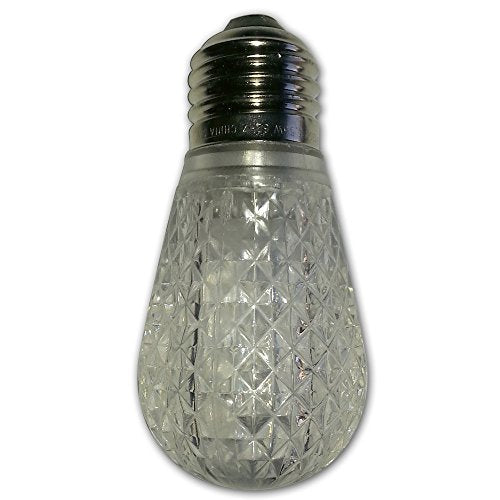 String Light Company LEDS14W Warm White LED Diamond S14 Light Bulb with E26 Base, 11-Watt (Pack of 12)