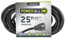 Load image into Gallery viewer, Power All - Extension Cord - 3 Outlets - 240V | 25 ft. | 14 Gauge - Moisture Resistant, Flexible, and Durable for Indoor Use
