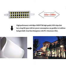 Load image into Gallery viewer, 10W R7S LED Bulbs 118mm, R7S Base T3 Double Ended LED Replacement for 100 Watt Halogen Bulb, 1100LM J Type J118 LED Light Bulbs for Floor Workshop Lighting, Daylight White 6000K (2 Pack)

