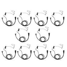 Load image into Gallery viewer, GoodQbuy 10 PCS Advanced Nipple Covert Acoustic Tube Bodyguard FBI Earpiece Headset Mic for Motorola Talkabout MD200TPR MH230R MR350R MS350R MT350R MG160A MH230TPR MS350R MJ270R1-pin
