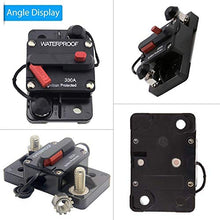 Load image into Gallery viewer, ANJOSHI 300 Amp Circuit Breaker 20A-300A with Manual Reset Waterproof Inline Fuse Inverter for Marine Trolling Motors Boat ATV Manual Power 12V-36VDC
