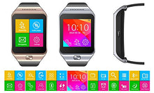 Load image into Gallery viewer, indigi Bluetooth Compatible + GSM Wireless SmartWatch Compatible for iOS Android OS
