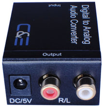 Load image into Gallery viewer, Digital Optical Coax to Analog R/L audio converter
