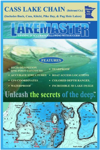 Lakemaster LPMNCSP08-06 Paper Map Cass (Cass)