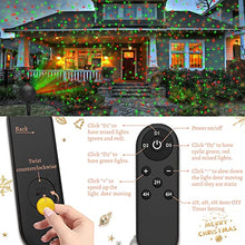 Load image into Gallery viewer, Christmas Lights, Laser Lights, Christmas Projector Lights Landscape Spotlights Waterproof Outdoor Xmas Light for Halloween Patio Yard Garden with Remote Controller (Color Changing)

