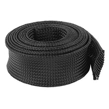 Load image into Gallery viewer, Aexit 38mm PET Wiring &amp; Connecting Cable Wire Wrap Expandable Braided Sleeving Heat-Shrink Tubing 3 Meter
