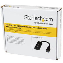 Load image into Gallery viewer, StarTech.com USB 3.0 to VGA Adapter - Slim Design - 1920x1200 - External Video &amp; Graphics Card - Dual Monitor Display Adapter - Supports Windows (USB32VGAES)
