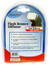 Load image into Gallery viewer, Zeikos ZE-HD600 Hard Flash Diffuser for Nikon SB600/800 Flash
