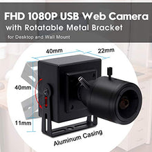 Load image into Gallery viewer, SVPRO 2.8-12mm Zoom Lens USB Camera 1080P Full HD Mini Cam 100fps/60fps/30fps CMOS OV2710 Portable USB Camera with Metal Casing &amp; Bracket, Computer Streaming Webcam for PC Desktop &amp; Laptop,Support OTG
