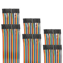 Load image into Gallery viewer, EDGELEC 120pcs 100cm Dupont Wire Female to Female Breadboard Jumper Wires 3.9 inch 1pin-1pin 2.54mm Connector Multicolored Ribbon Cables DIY Wires Length 10 15 20 30 40 50 100cm Optional
