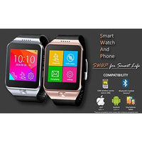 inDigi SWAP GSM Wireless + Bluetooth Smart Watch Phone Unlocked AT&T/T-Mobile (Silver)