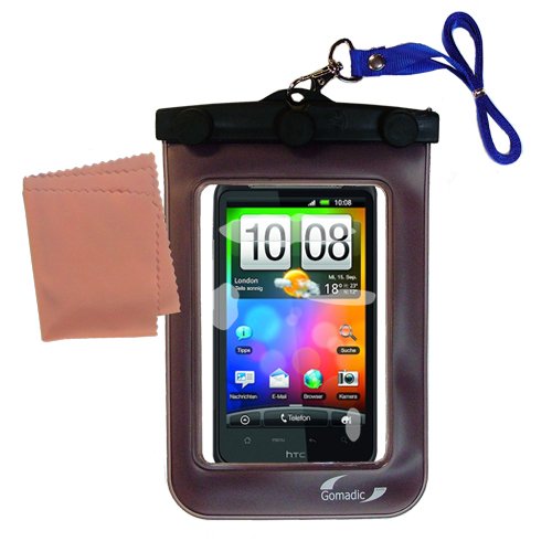 Gomadic Outdoor Waterproof Carrying case Suitable for The HTC Incredible HD to use Underwater - Keeps Device Clean and Dry