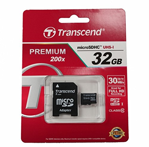 New Transcend 32GB Class10 Micro SDHC Flash Memory Card TS32GUSDHC10