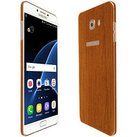 Skinomi Light Wood Full Body Skin Compatible with Samsung Galaxy C9 Pro (Full Coverage) TechSkin with Anti-Bubble Clear Film Screen Protector