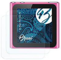 Bruni Screen Protector Compatible with Apple iPod Nano 6G Protector Film, Crystal Clear Protective Film (2X)