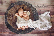 Load image into Gallery viewer, AMOS and SAWYER Cheesecloth Wrap, Hand Dyed, 36&quot;x72&quot; (Before Dying), Grade 50 Cheesecloth, Newborn Baby Layer Photography Prop (Set of 3 - Tea + Antique Pink + Antique Purple)
