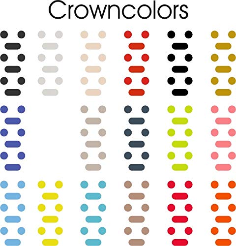 Crown Colors - Premium Colors, Logos, Emojis and More for Your Apple Watch Crown (18 Color Kit)