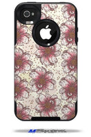 Flowers Pattern 23 - Decal Style Vinyl Skin fits Otterbox Commuter iPhone4/4s Case - (CASE NOT Included)