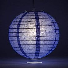 Load image into Gallery viewer, Quasimoon PaperLanternStore.com 8 Inch Astra Blue/Veri Periwinkle Even Ribbing Round Paper Lantern (10 Pack)
