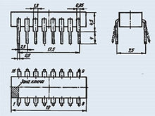 Load image into Gallery viewer, S.U.R. &amp; R Tools KM555LA2 Analogue SN74LS30 IC/Microchip USSR 20 pcs
