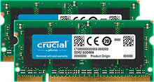 Load image into Gallery viewer, Crucial 4GB Kit (2GBx2) DDR2 667MHz (PC2-5300) CL5 SODIMM 200-Pin Notebook Memory Modules CT2KIT25664AC667 / CT2CP25664AC667
