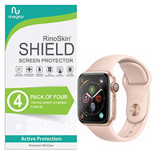 Load image into Gallery viewer, (4-Pack) Apple Watch 40mm Screen Protector (Series 6 5 4 SE) RinoGear Case Friendly Accessories Flexible Full Coverage Clear TPU Film
