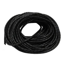 Load image into Gallery viewer, Aexit 3pcs 10M Electrical equipment Long 3mm Dia Flexible Cable Wire Wrap Spiral Tube Cord Management Black
