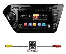 Load image into Gallery viewer, BlueLotus 8&quot; Android 5.1 Quad Core Car DVD GPS Navigation for KIA K2 2011 2012/RIO 2011 2012 w/Radio+RDS+Bluetooth+WIFI+SWC+AUX In +Free Backup Camera + US Map
