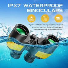 Load image into Gallery viewer, Hooway 7x50 Waterproof Fogproof Military Marine Binoculars w/Internal Rangefinder &amp; Compass for Navigation,Boating,Fishing,Water Sports,Hunting and More
