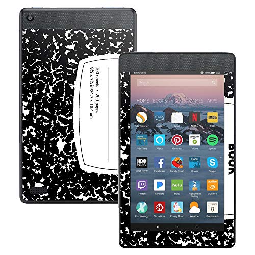 MightySkins Skin Compatible with Amazon Kindle Fire 7 (2017) - Composition Book | Protective, Durable, and Unique Vinyl Decal wrap Cover | Easy to Apply, Remove, and Change Styles | Made in The USA