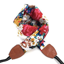 Load image into Gallery viewer, LIFEMATE Scarf Camera Strap,DSLR Camera Strap Universal Neck Strap,Fabric of Bohemia Floral Scarf Camera Strap (Ethnic flower1)
