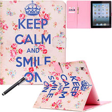 Load image into Gallery viewer, iPad Case, iPad 2 3 4 Case, Newshine [Perfect Fit] PU Leather Magnetic Flip Wallet [Kickstand] Case Cover with [Auto Sleep/Wake Feature] for Apple iPad 4/iPad 3/iPad 2 (Keep Clam)
