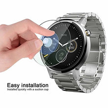 Load image into Gallery viewer, KAIBSEN For Motorola Moto 360 2nd Generation 42/46mm Smart Watch 2.5D Tempered Glass Screen Protector,HD Clear Glass Film No-Bubble,9H Hardness,Scratch Resist
