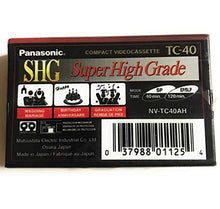 Load image into Gallery viewer, PANASONIC TC-40 VHS-C Video Tape for a VHS-C Camcorder
