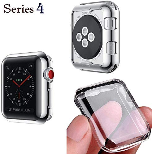 Josi Minea iWatch 4 [40mm] Protective Snap-On Case with Built-in Screen Protector - Anti-Scratch & Shockproof Ultra Thin Cover HD Clear Shield Compatible with Apple Watch Series 4 [ 40mm - Clear ]