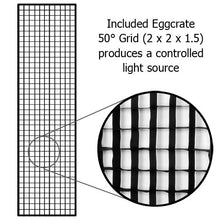 Load image into Gallery viewer, Fotodiox Pro 24&quot;X80&quot; Softbox Plus Grid/Eggcrate For Studio Strobe/Flash With Soft Diffuser And Dedic
