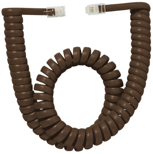 Handset Cord, 12-Foot Length, Cocoa Brown, Full Modular