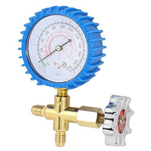 Load image into Gallery viewer, uxcell Blue Round Manifold Gauge Valve 220psi for Refrigerator

