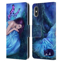 Load image into Gallery viewer, Head Case Designs Officially Licensed Rachel Anderson Serenity Fairies Leather Book Wallet Case Cover Compatible with Apple iPhone X/iPhone Xs
