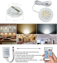 Load image into Gallery viewer, Xking K0784-8PCS(White Shell) Dimmable Recessed LED Lighting Downlight Spotlight kit Includes dimmer,12VDC,Total 24W(Set of 8pcs-Cool White)
