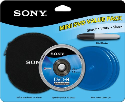 Sony 8cm DVD-R Value Pack 10 pk Spindle
