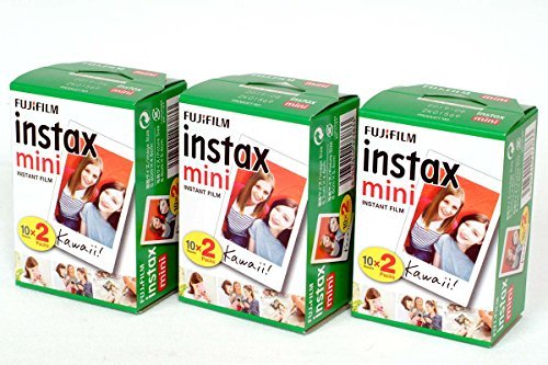 Fujifilm Instax Mini Instant Film (3 Twin Packs, 60 Total Pictures)
