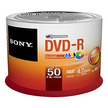 Load image into Gallery viewer, Sony 50DMR47PP 50 Pack Ink-Jet Printable DVD-R Bulk Spindle
