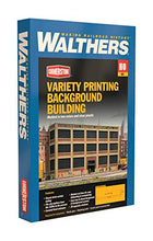 Load image into Gallery viewer, Walthers Cornerstone HO Scale Variety Printing Background Building Kit, 12-1/4 x 2-3/4 x 6-11/16&quot; 30.6 x 6.8 x 16.7cm
