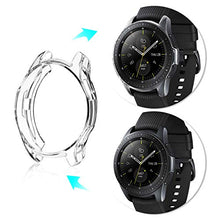 Load image into Gallery viewer, UKCOCO Compatible Galaxy Watch 42mm, 3 Pack Ultra Slim Transparent Full-Around Frame TPU Cover Protective Bumper Shell Compatible Samsung Galaxy Watch Smart Watch 42mm 2018
