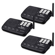 Load image into Gallery viewer, Wireless Intercom System Hosmart 1/2 Mile LONG RANGE 7-Channel Security Wireless Intercom System for Home or Office (New Version) [3 stations Black][NOT WIRELESS CHARGER]
