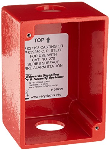 Edwards Signaling P-027193 Cast Box for Surface Mounting Fire Pull Stations