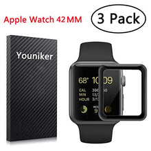 Load image into Gallery viewer, Youniker 3 Pack For Apple Watch 42 mm Screen Protector Film for Apple iWatch 42mm(Series 1/Series 2/Series 3), iWatch 3 Screen Protector Foils Crystal Clear HD, Anti-Scratch,Bubble Free
